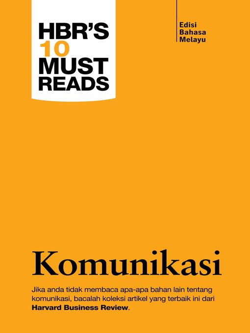 Title details for Harvard Business Review's 10 Must Reads by Sunway University Press - Available